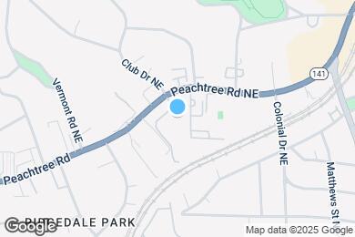 Map image of the property - 3777 Peachtree Rd NE