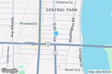 Map image of the property - 3808 S Olive Ave