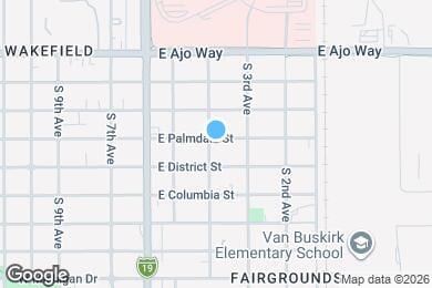 Map image of the property - 204 E Palmdale St