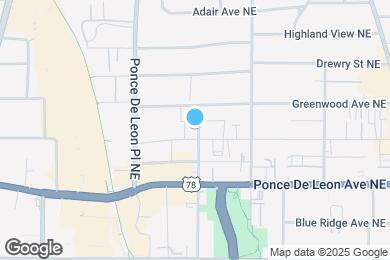 Map image of the property - 798 St Charles Ave NE