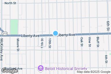 Map image of the property - 1050 9th St
