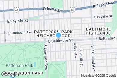 Map image of the property - 3014 E Baltimore St