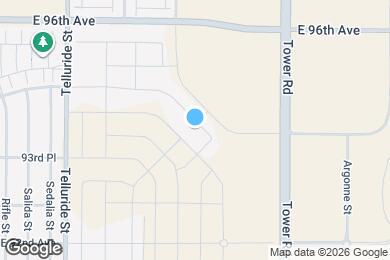 Map image of the property - 9443 Yampa Ct