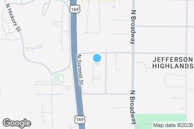 Map image of the property - 7933 N Jefferson St