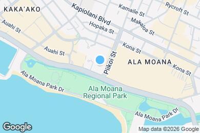 Map image of the property - 1350 Ala Moana