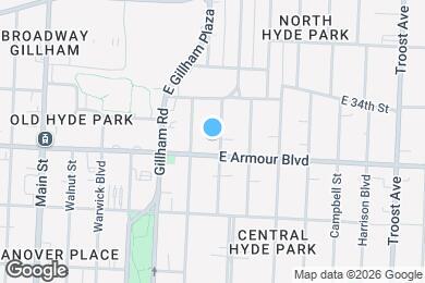 Map image of the property - 520 E Armour