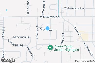 Map image of the property - 1703 W Oak Ave