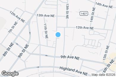 Map image of the property - 1038 12th St NE