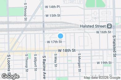 Map image of the property - 1116 W 17th St