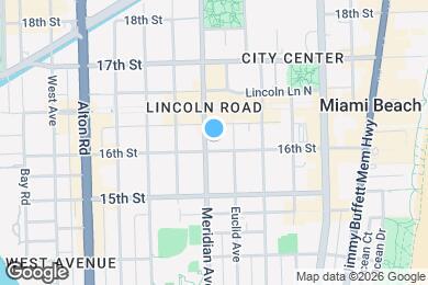 Map image of the property - 1605 Meridian Ave