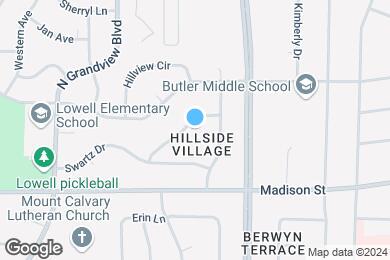 Map image of the property - Hillside Village Apartments