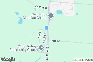 Map image of the property - 18901 S Ash St