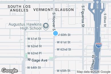 Map image of the property - 724 W 60th St, Los Angeles, CA, 90044