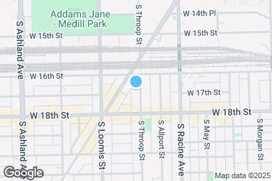 Map image of the property - 1624 S Throop St