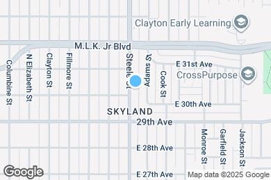 Map image of the property - 2980 N Steele St