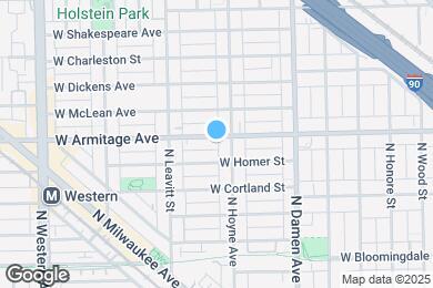 Map image of the property - 2113 W Armitage Ave