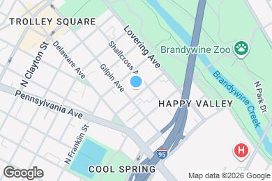 Map image of the property - 1411 N Harrison St