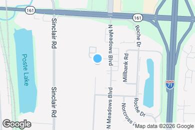 Map image of the property - 889 N Meadows Ct