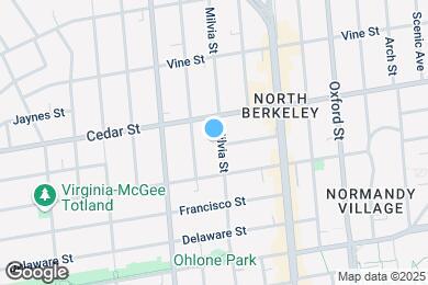 Map image of the property - 1620 Milvia St