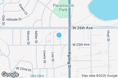 Map image of the property - 10125 W 25th Ave
