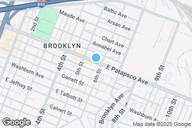 Map image of the property - 533 E Patapsco Ave