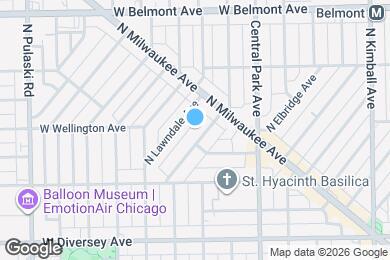 Map image of the property - 2966 N Ridgeway Ave