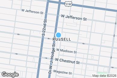 Map image of the property - 2003 W Muhammad Ali Blvd