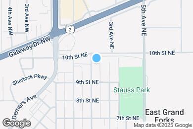 Map image of the property - 930 2nd Ave NE