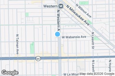 Map image of the property - 1700 N Western Ave