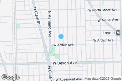 Map image of the property - 6513 N Bosworth Ave