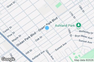 Map image of the property - 1321 Oak St