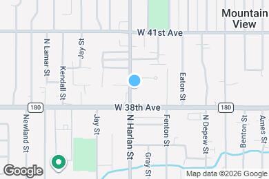 Map image of the property - 3850 Harlan St