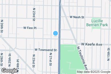 Map image of the property - 2016 W Keefe Ave
