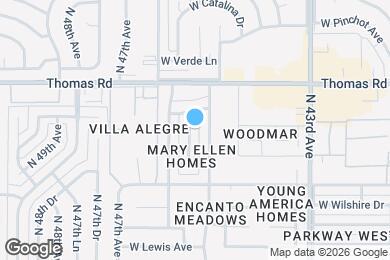 Map image of the property - 2807 N 45th Dr