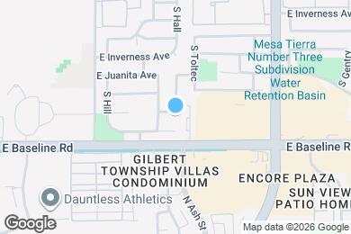 Map image of the property - 1755 E Javelina Ave