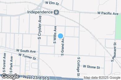 Map image of the property - 808 S Grand Ave