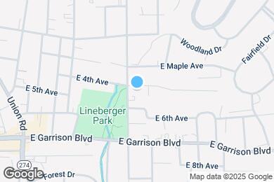Map image of the property - 807 E 4th Ave