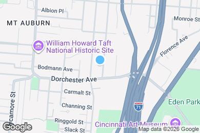 Map image of the property - 2025 Burnet Ave