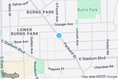 Map image of the property - 1532 Packard St