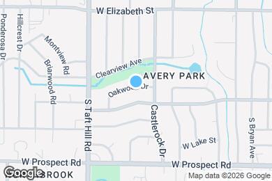 Map image of the property - 1917 Oakwood Dr