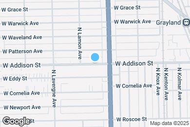 Map image of the property - 4826 W Addison St