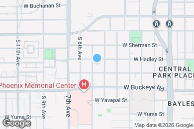 Map image of the property - 909 S 5th Ave