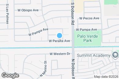 Map image of the property - 2060 W Peralta Ave