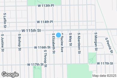 Map image of the property - 11530 S Racine Ave