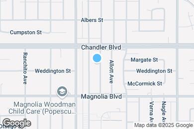 Map image of the property - 5317 Ventura Canyon Ave
