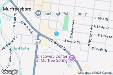 Map image of the property - 427 S Academy St