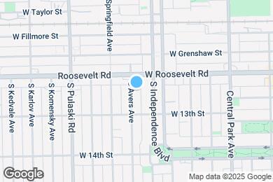 Map image of the property - 1221 S Avers Ave