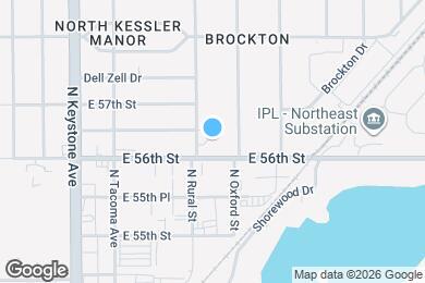 Map image of the property - 5611 N Rural St