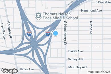 Map image of the property - 418 E Highland Blvd