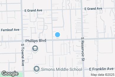 Map image of the property - 1035 E Phillips Blvd